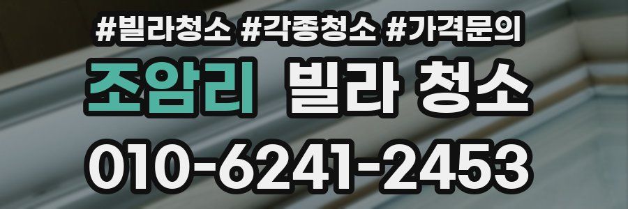 조암리 빌라 청소