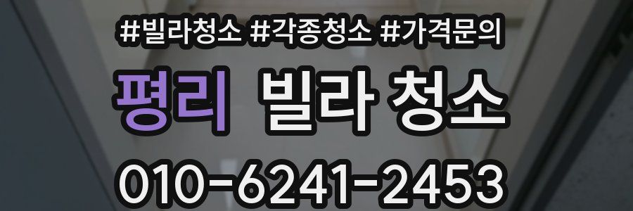 평리 빌라 청소