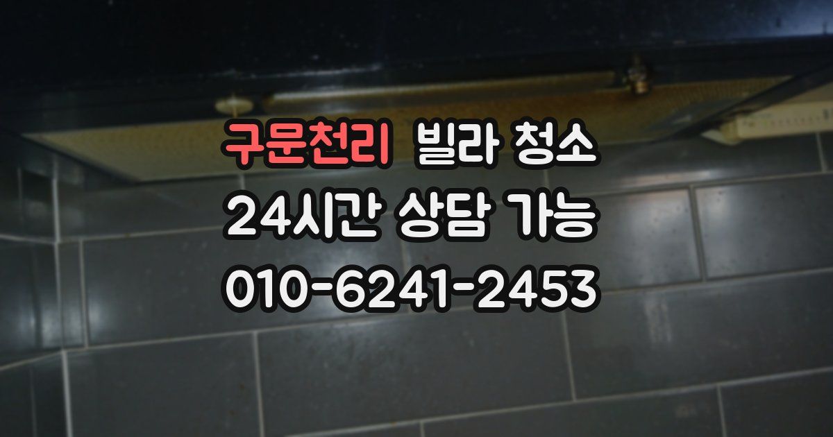 구문천리 빌라 청소