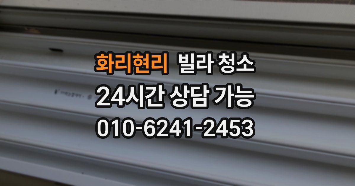 화리현리 빌라 청소