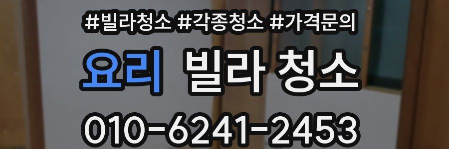 요리 빌라 청소