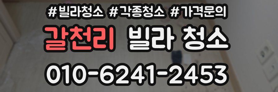 갈천리 빌라 청소