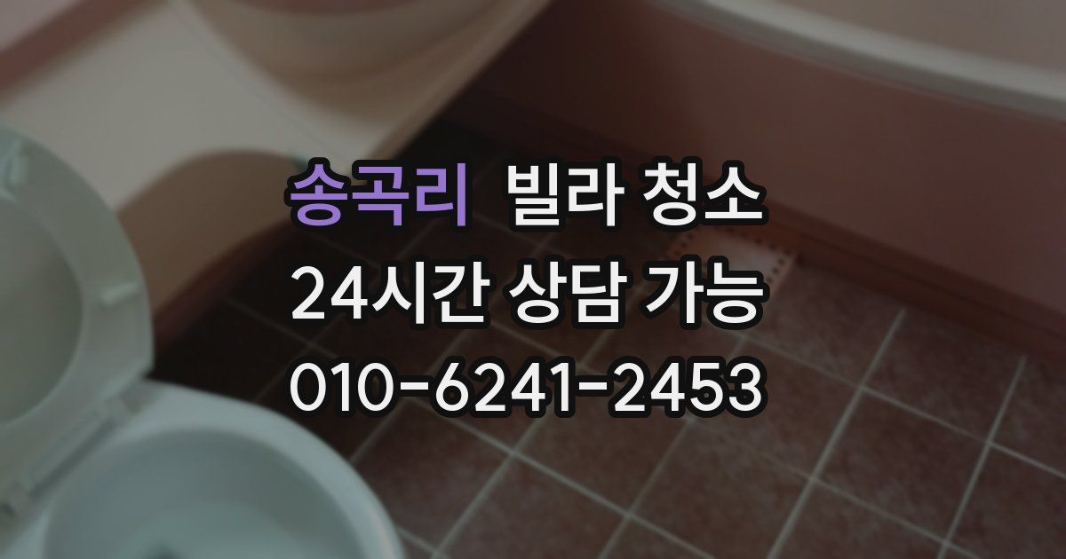 송곡리 빌라 청소