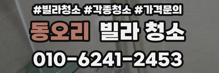 동오리 빌라 청소