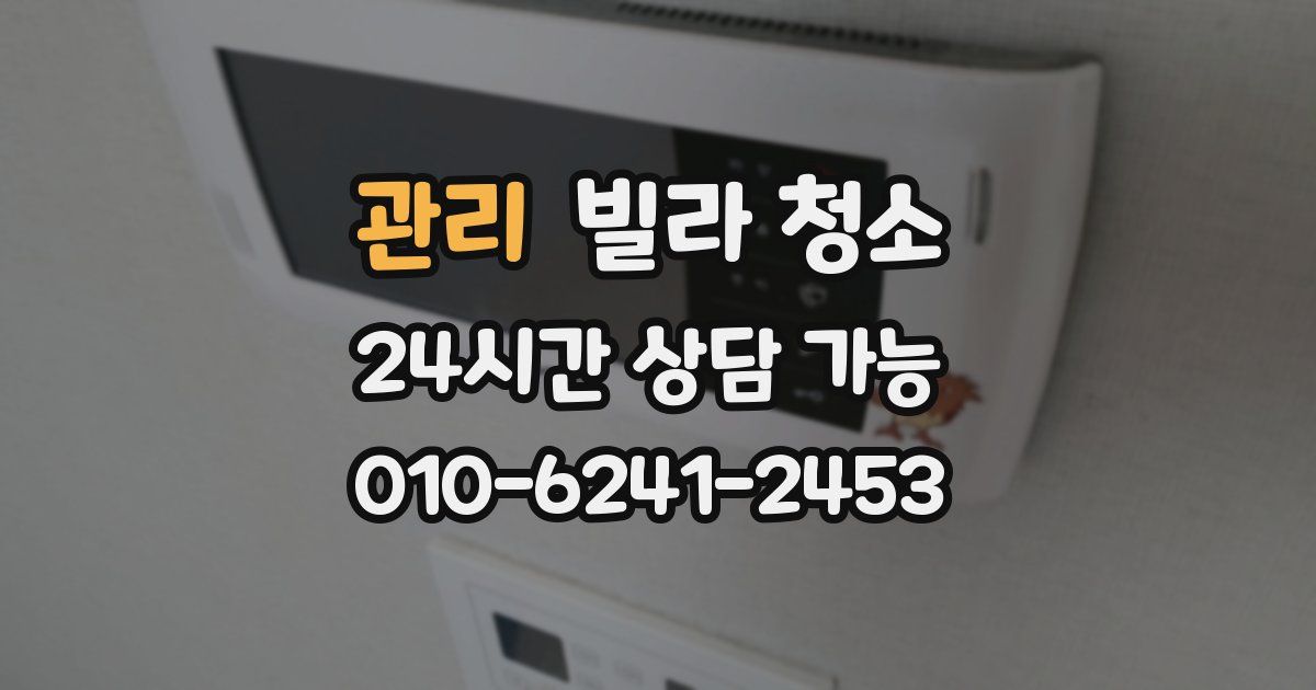 관리 빌라 청소