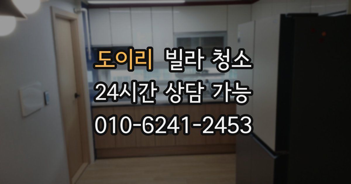 도이리 빌라 청소