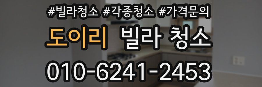 도이리 빌라 청소