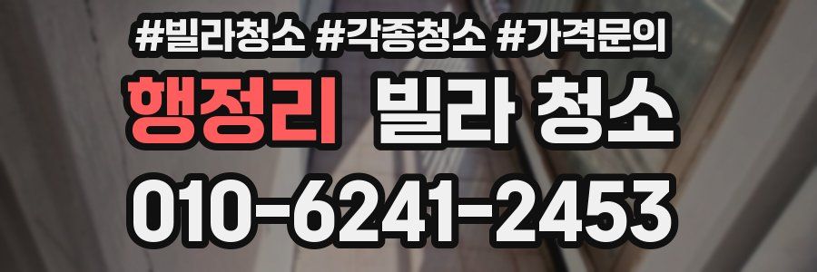 행정리 빌라 청소