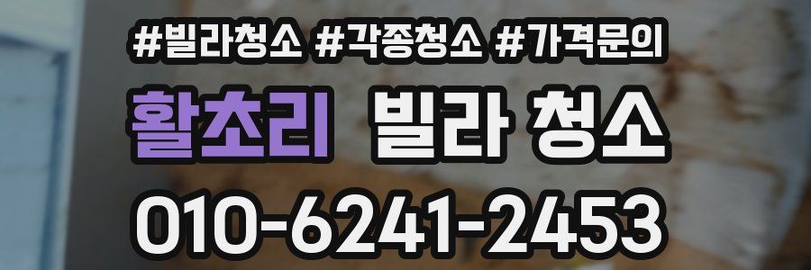 활초리 빌라 청소