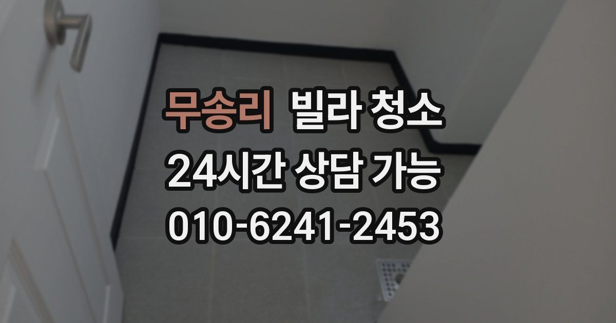 무송리 빌라 청소