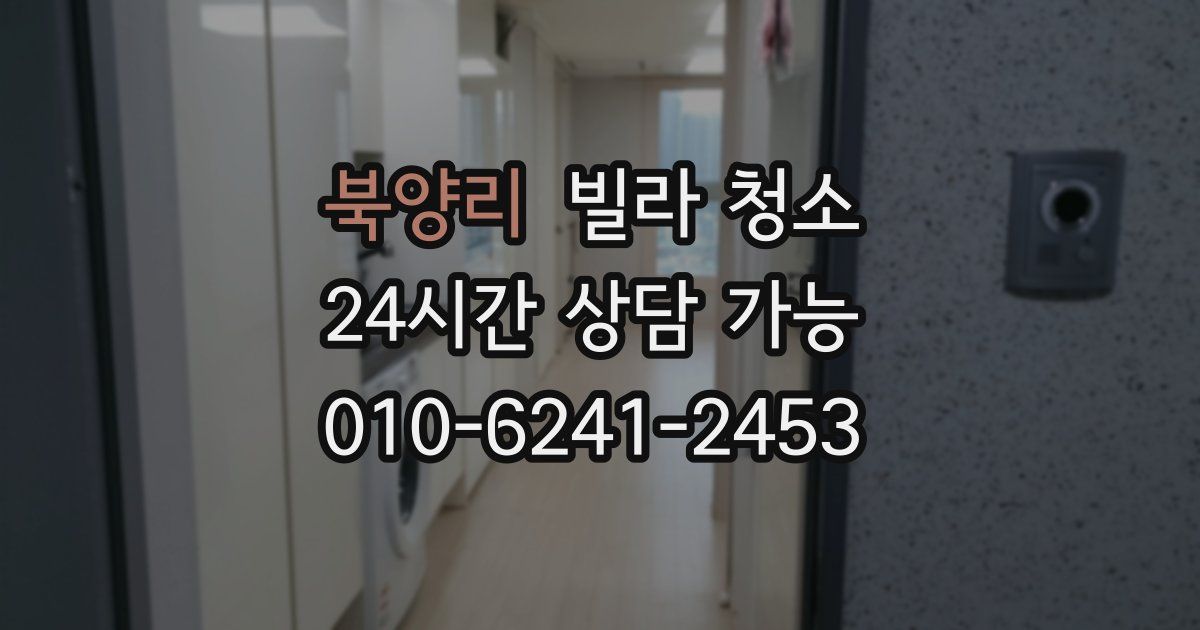 북양리 빌라 청소