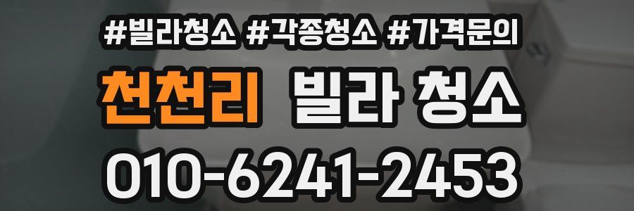 천천리 빌라 청소