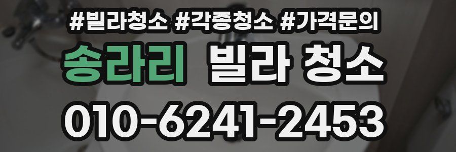 송라리 빌라 청소