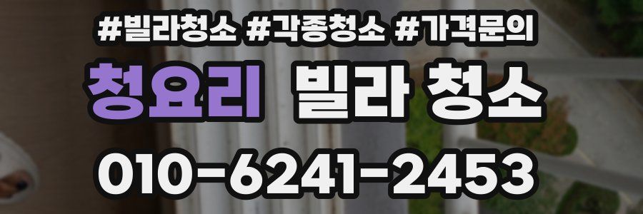 청요리 빌라 청소