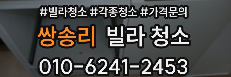 쌍송리 빌라 청소
