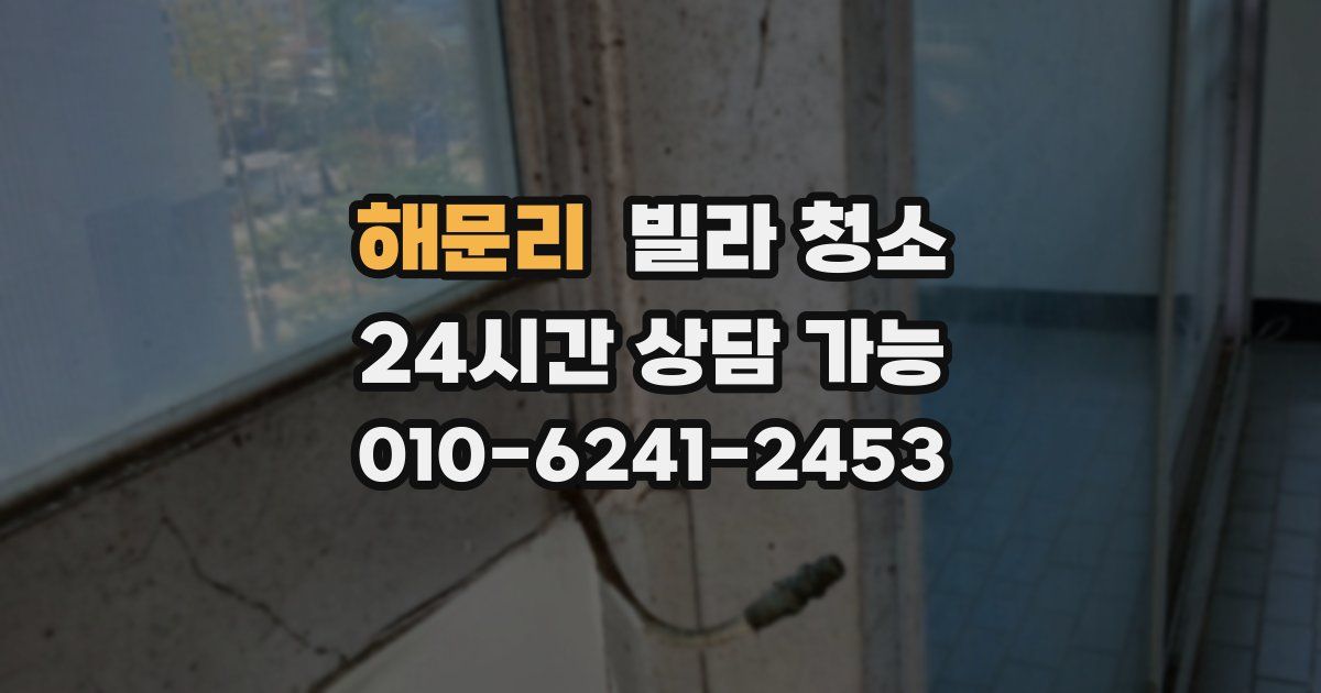 해문리 빌라 청소