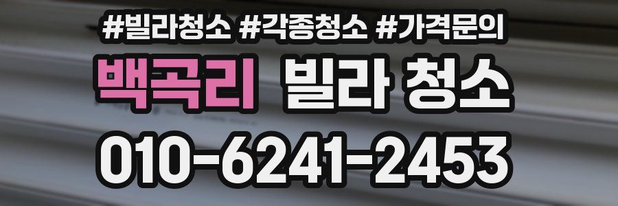 백곡리 빌라 청소