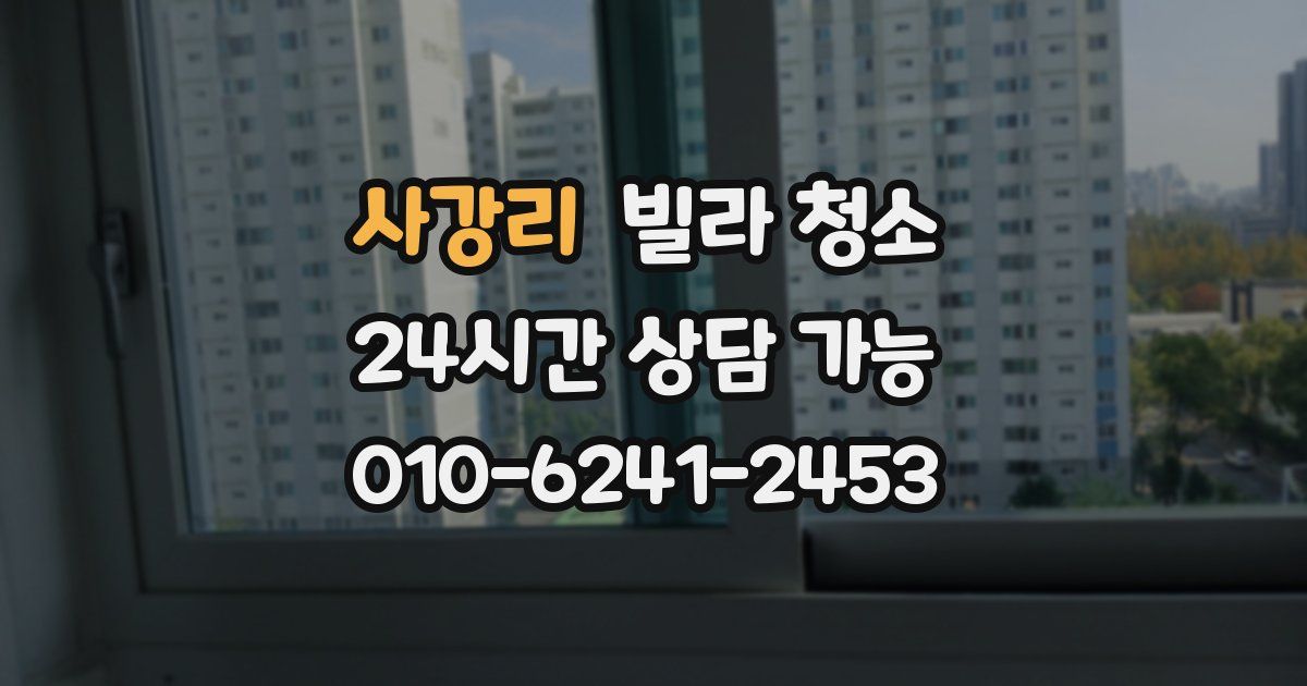 사강리 빌라 청소