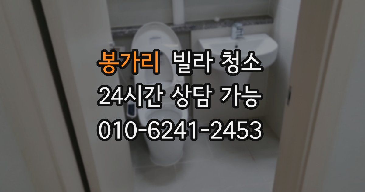 봉가리 빌라 청소