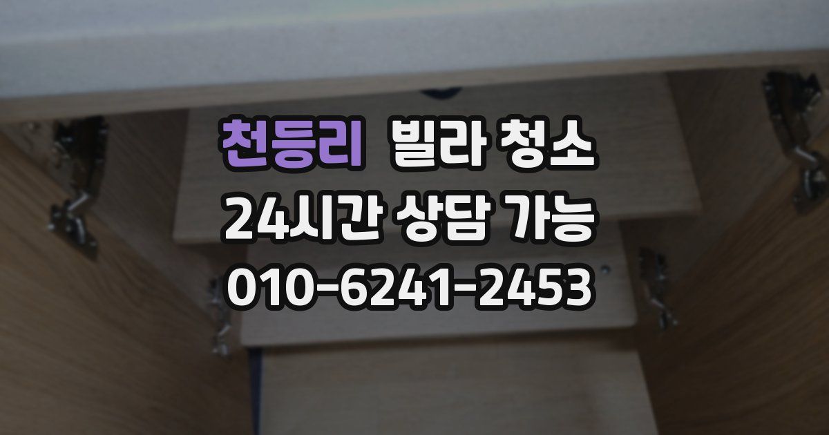 천등리 빌라 청소