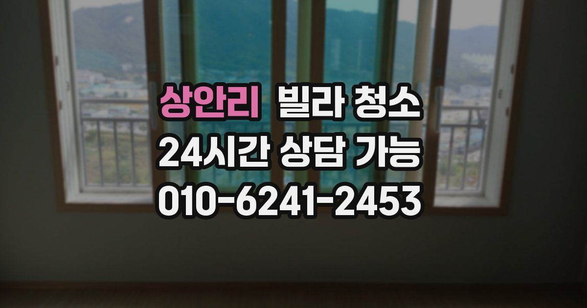 상안리 빌라 청소