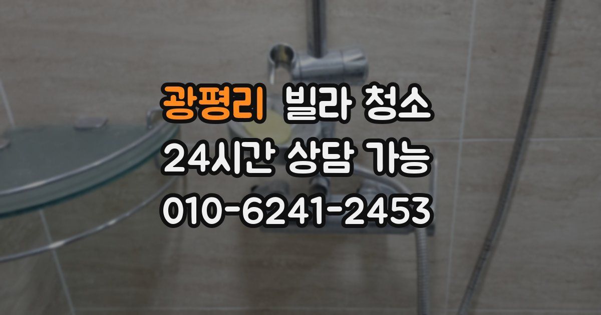 광평리 빌라 청소