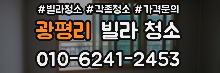 광평리 빌라 청소