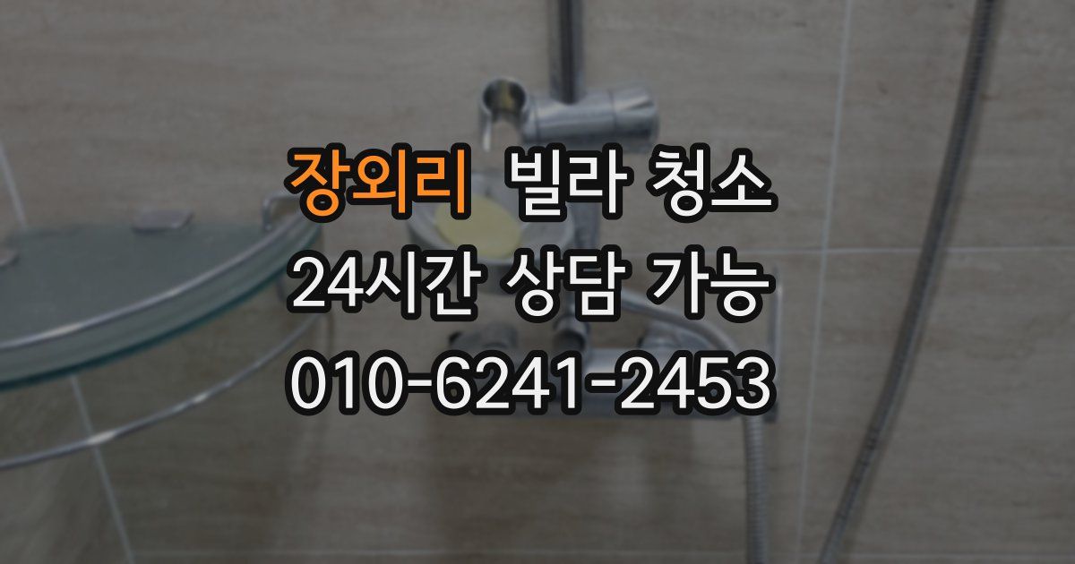 장외리 빌라 청소