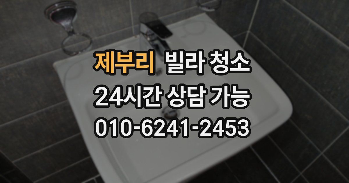 제부리 빌라 청소