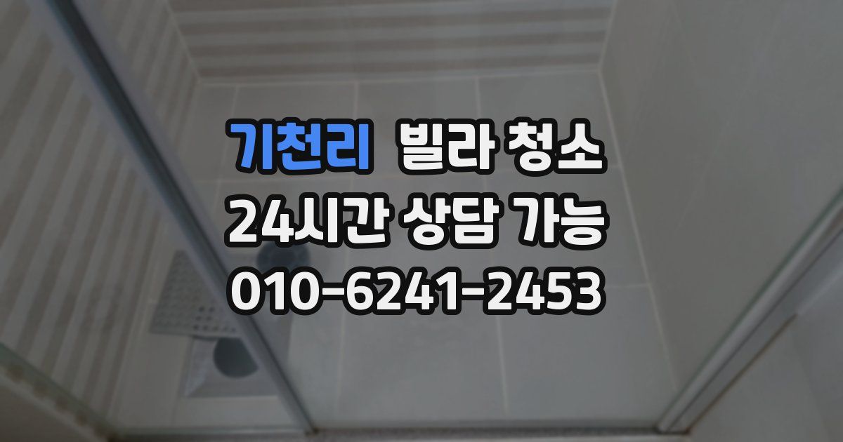 기천리 빌라 청소