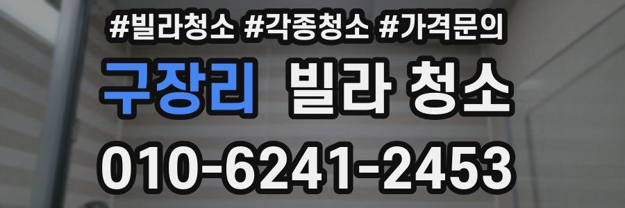 구장리 빌라 청소