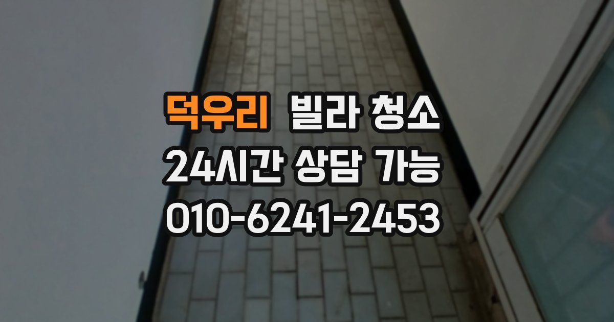 덕우리 빌라 청소