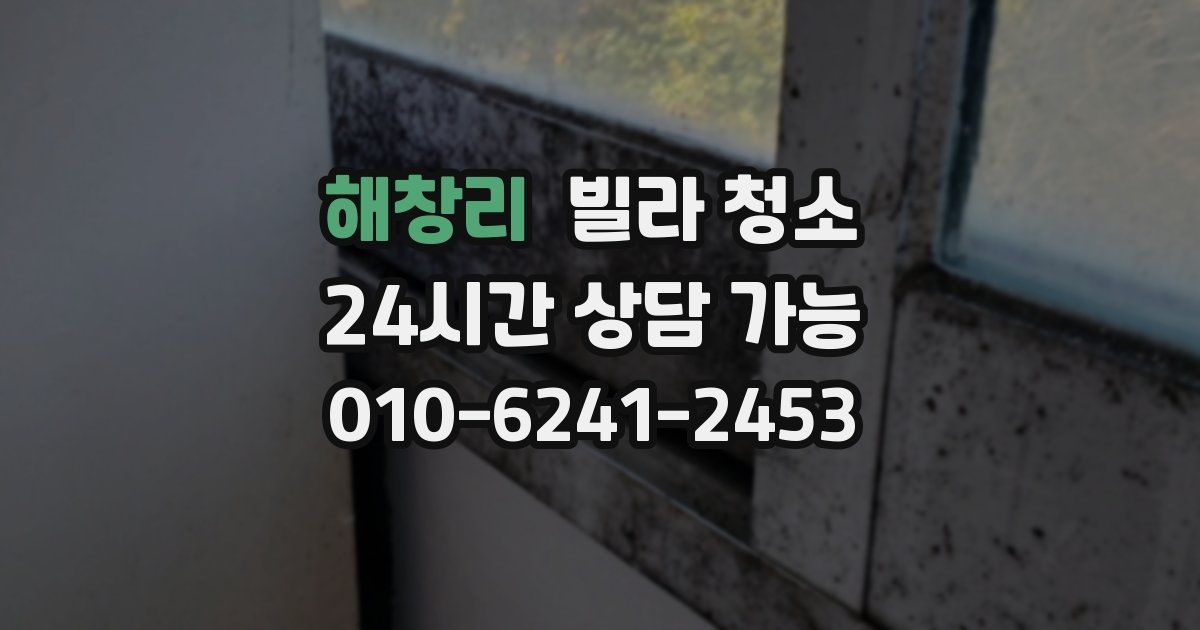 해창리 빌라 청소