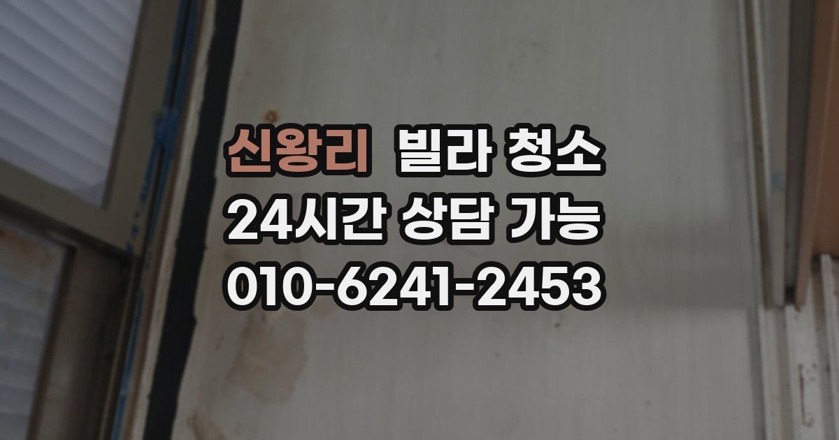 신왕리 빌라 청소