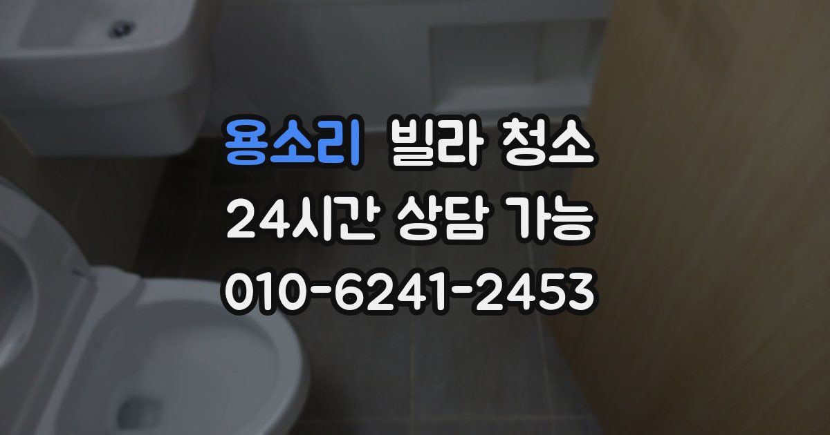 용소리 빌라 청소