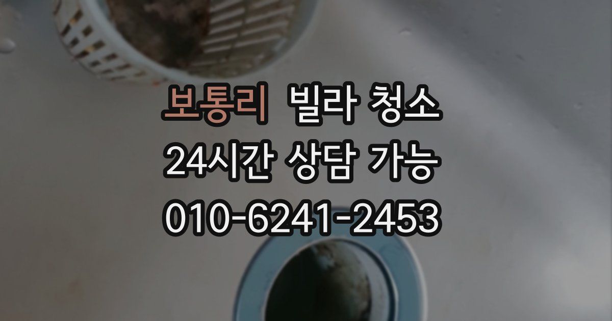 보통리 빌라 청소