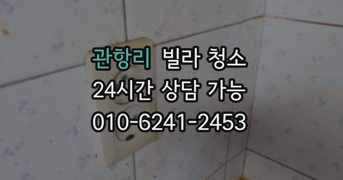 관항리 빌라 청소