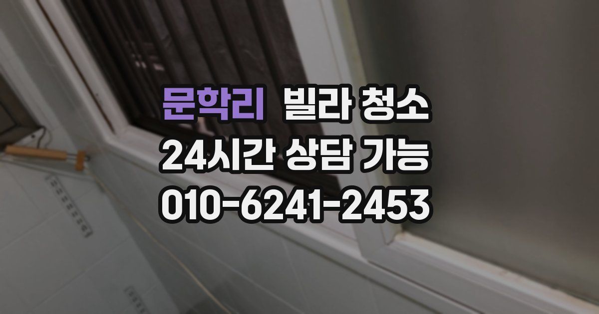 문학리 빌라 청소