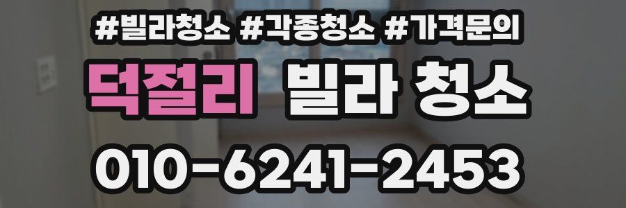 덕절리 빌라 청소