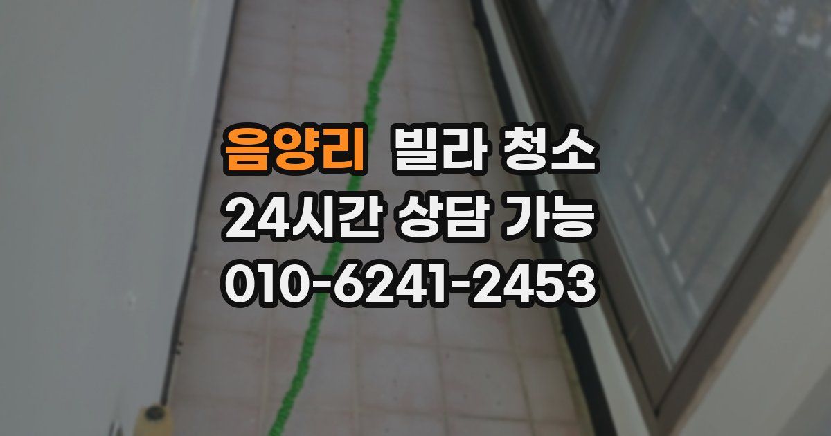 음양리 빌라 청소