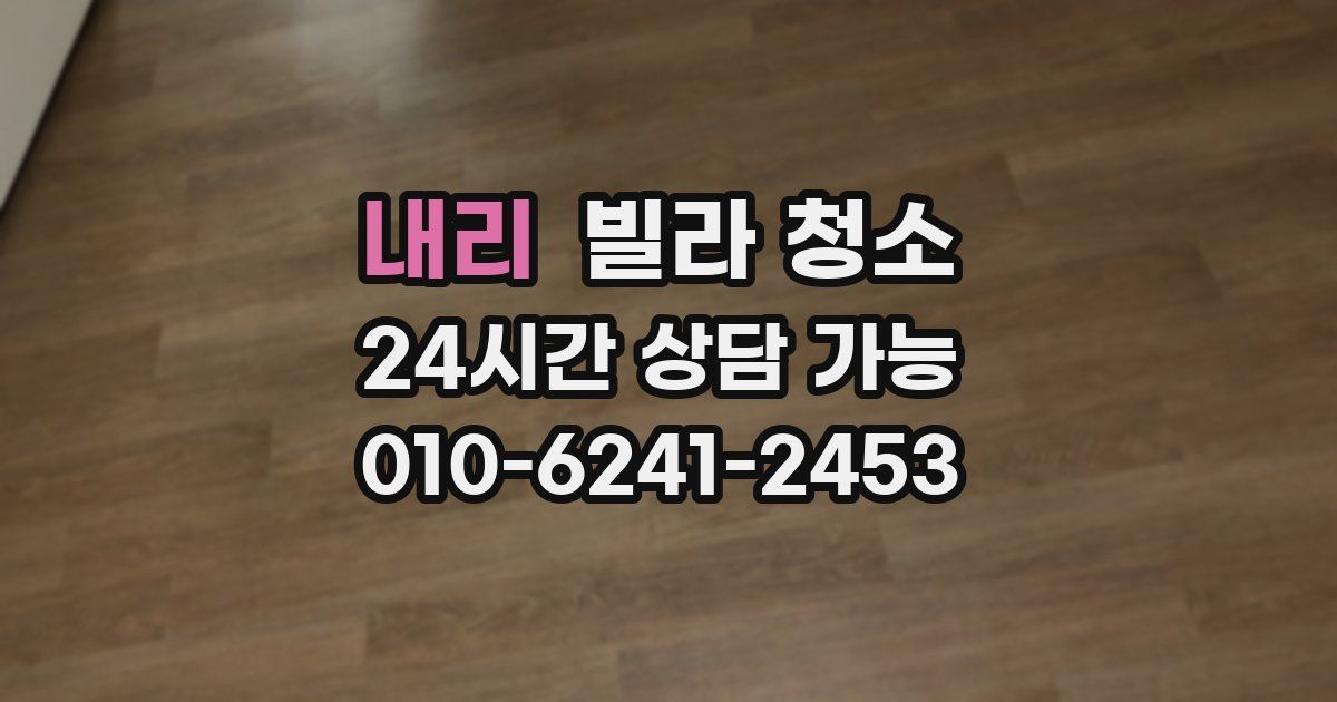 내리 빌라 청소