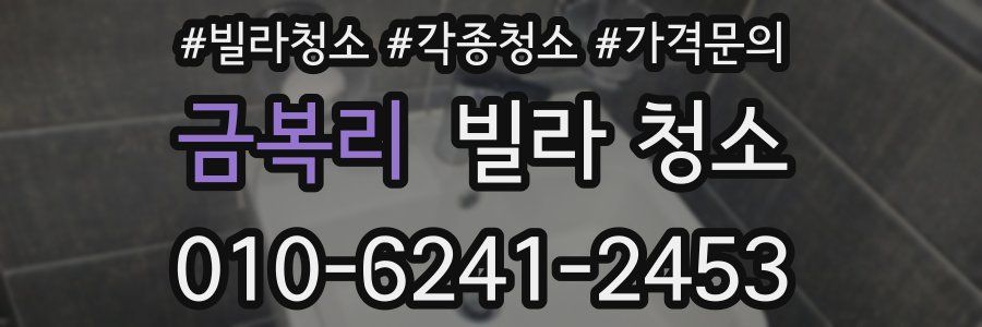 금복리 빌라 청소