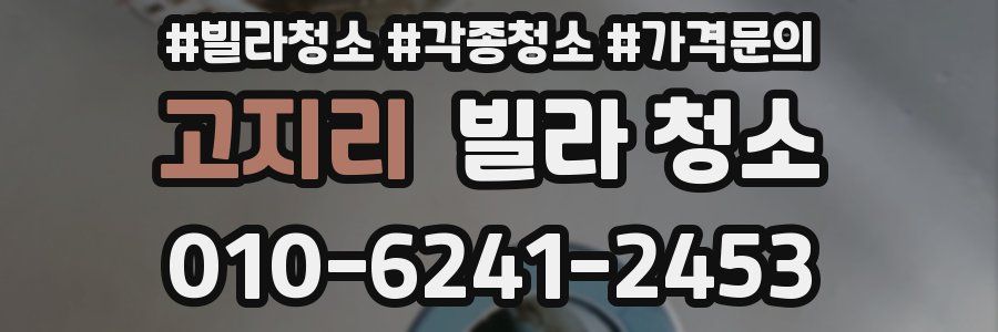 고지리 빌라 청소