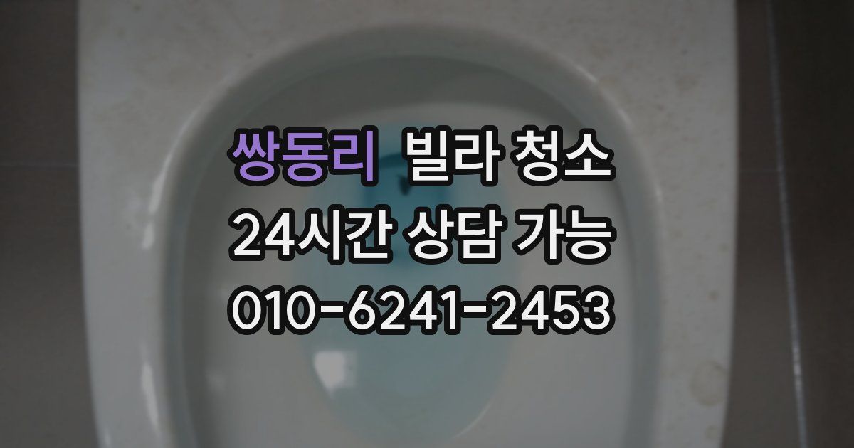 쌍동리 빌라 청소