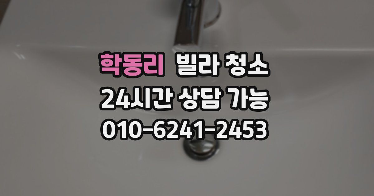 학동리 빌라 청소