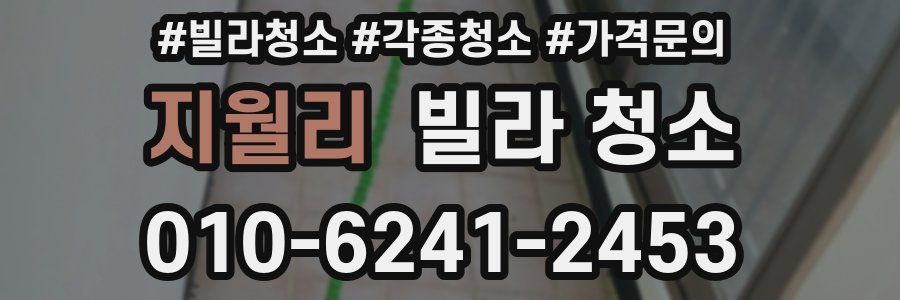 지월리 빌라 청소