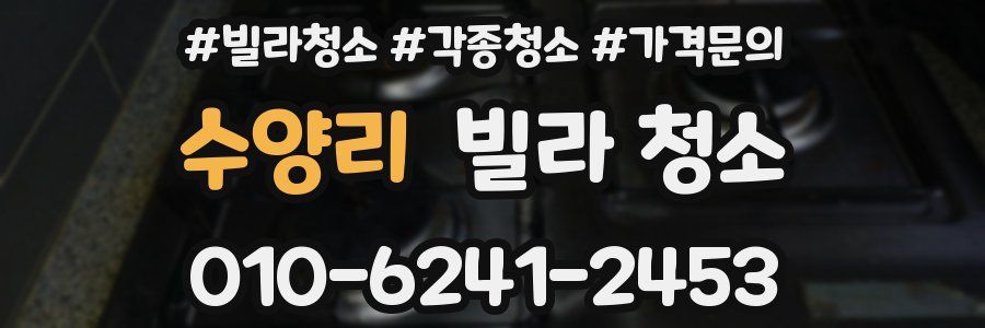 수양리 빌라 청소