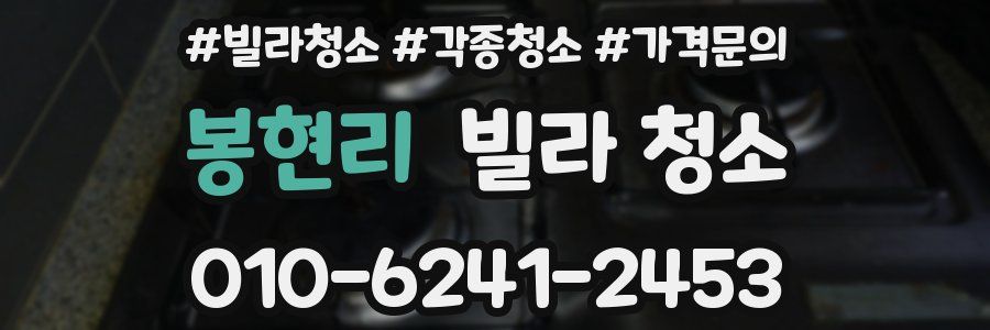 봉현리 빌라 청소
