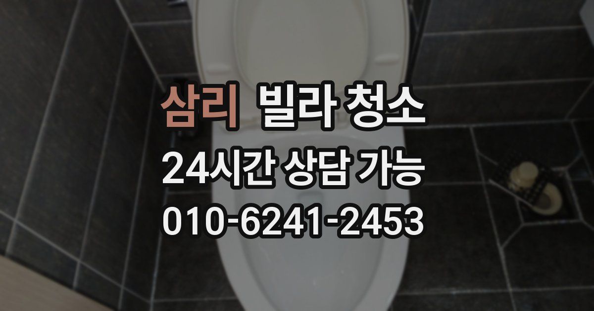 삼리 빌라 청소