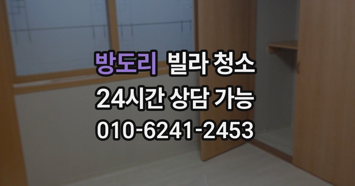 방도리 빌라 청소